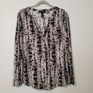 Inc. International Concepts  Zip-Pocket Top 0003